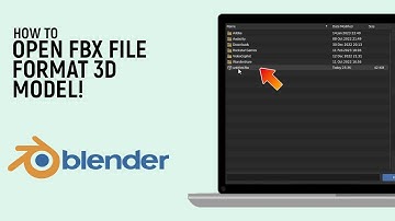 How to Open FBX File Format 3D Models in Blender Software [easy]