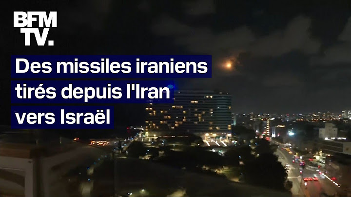 Des missiles iraniens tirés depuis l'Iran vers Israël