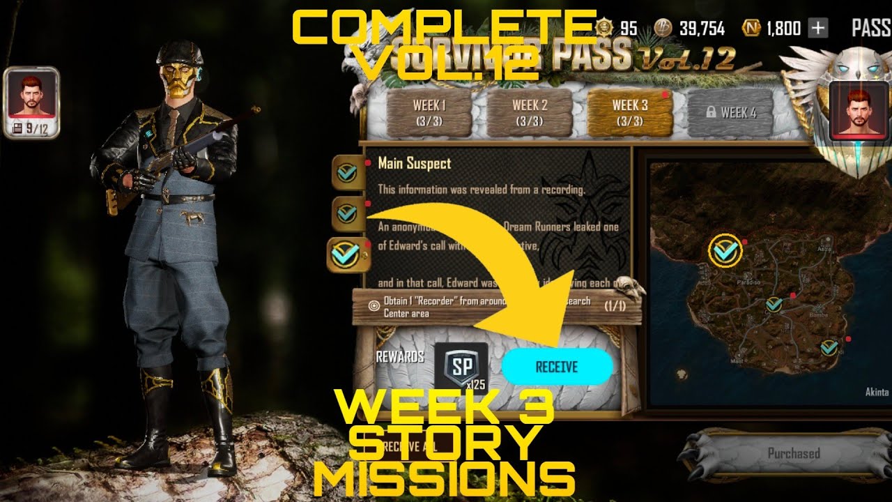 PUBG NEWSTATE VOL.12 WEEK 3 STORY MISSIONS | ALL LOCATIONS