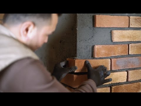 Video: Decorative brick wall. Types of decorative brickwork. Brick tile