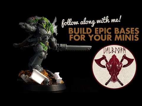 How To Compose and Build An Epic Base For Your Miniatures Out Of Cork And Styrene
