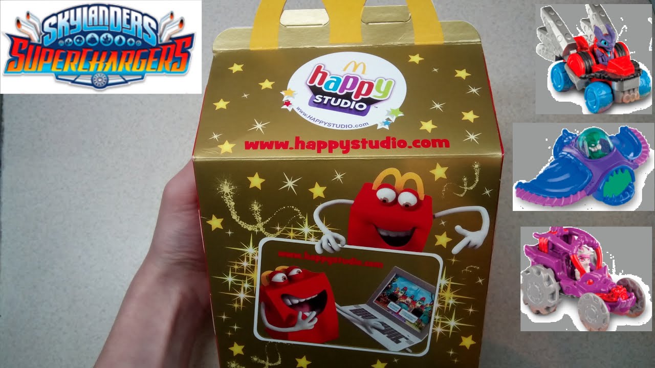 Happy Meal's toy from McDonalds. Collection of Skylanders Supercharged. April 2016