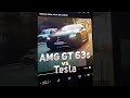 Наказал идиота на Mercedes GT 63 S AMG vs Tesla