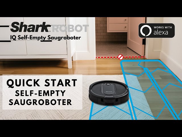 Den Shark IQ Self-Empty Saugroboter optimal einrichten - Set Up RV1000SEU -  YouTube