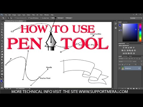 How To Use Pen Tool in Photoshop.