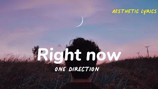 right now - one direction ( lirik terjemahan ), aesthetic lyrics. HD Audio