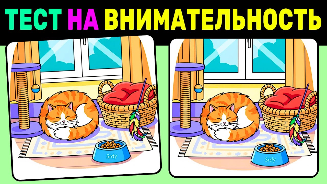 Найди 3 отличия! |  №40 🔥 3 уровня сложности | Тест на внимательность | Найди отличия 🧠✨