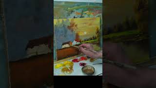 Cozy Cabin Oilpainting Process Short