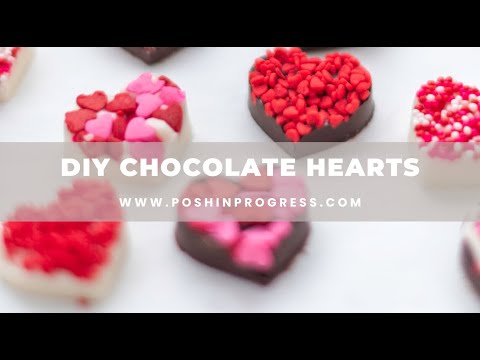 Homemade Chocolate Hearts - Seasoned Sprinkles