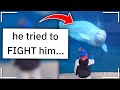 You can't fight a WHALE in water... | r/kidsarestupid