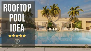 Modern Rooftop Swimming Pool Design Tour | Swimming Pool Tour | Architecture/Interior Design Ideas