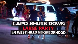 LAPD Shuts Down Large Party In West Hills Neighborhood