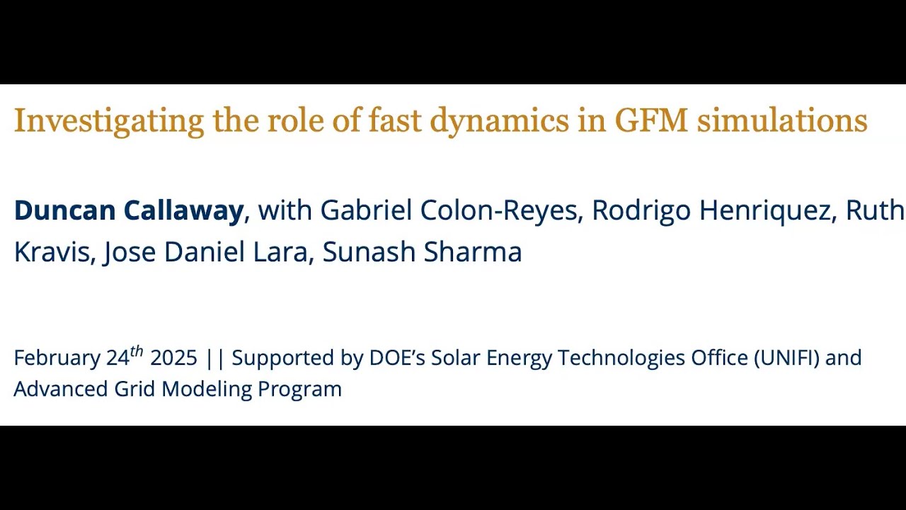 Duncan Callaway: Investigating the role of fast dynamics in GFM simulations