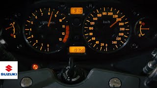 Hayabusa engine sound & instrument cluster  =1st Gen.= |  Suzuki