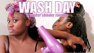 WASH DAY WITH MINI TWIST & SIMPLE WINTER SHOWER ROUTINE FOR DRY SKIN by benenon 345 views 1 year ago 8 minutes, 27 seconds