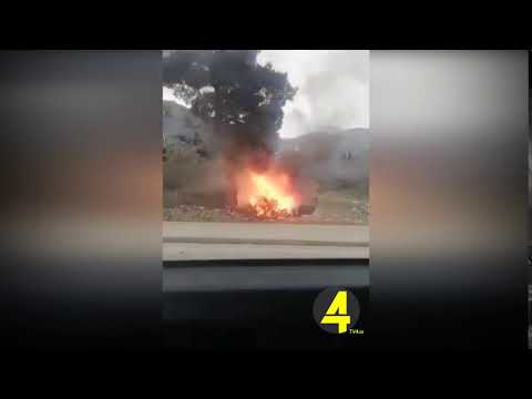 ფონიჭალაში ავტომობილს ცეცხლი გაუჩნდა 26 -03- 2019