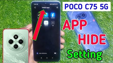 Poco c75 5g me app hide kaise kare/how to hide apps in poco c75 5g / app hide setting