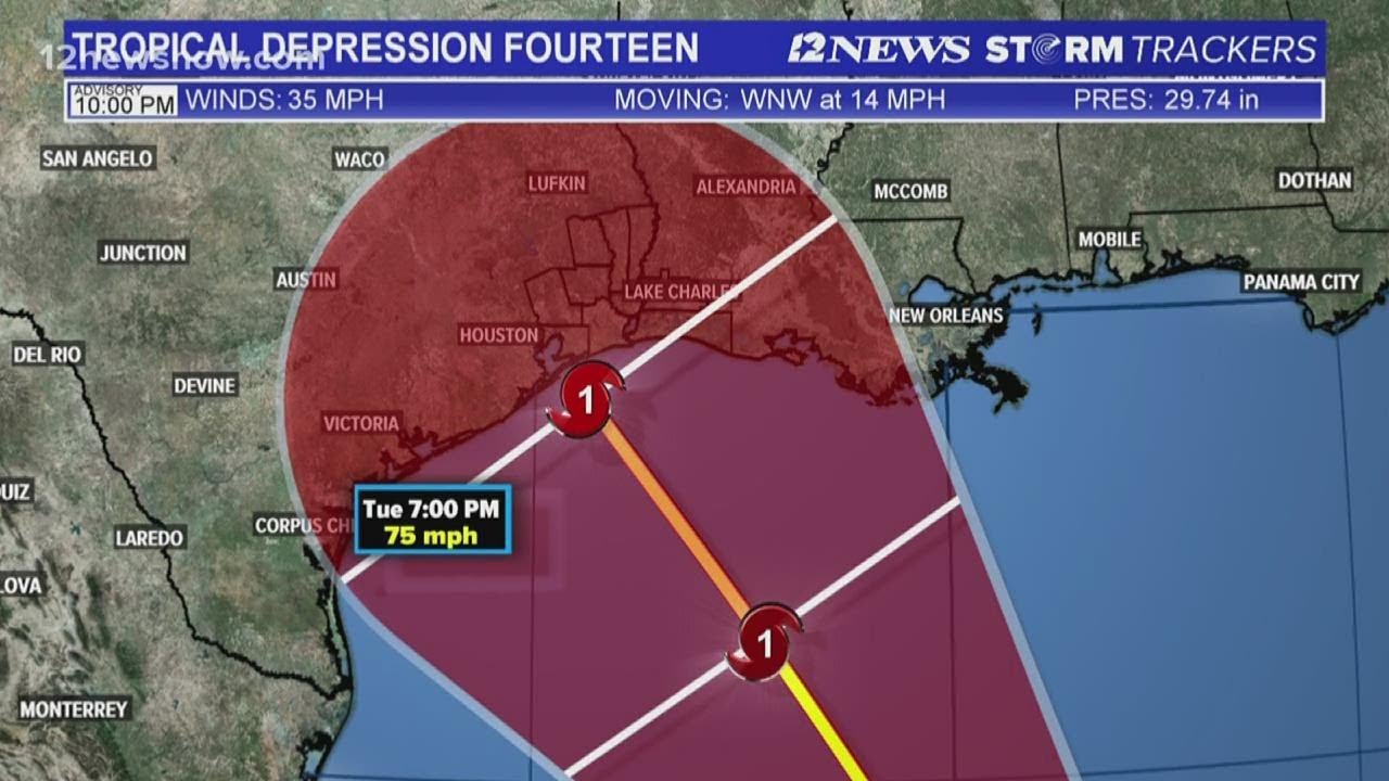 Tropical Depression Fourteen expected to be a hurricane by landfall ...