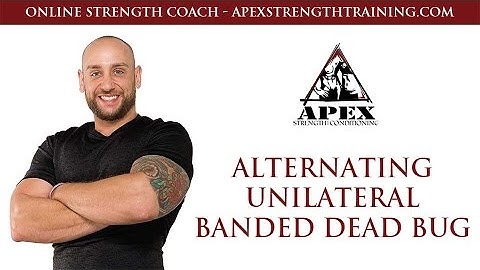 Alternating unilateral banded dead bug