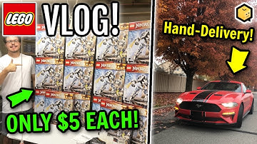 INSANE LEGO Clearance for my FULL-TIME Bricklink Store! Delivering an Order In Person! LEGO Vlog #9