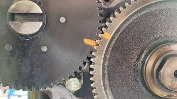 Kubota l295 d1301 timing marks how they were before I took it apart