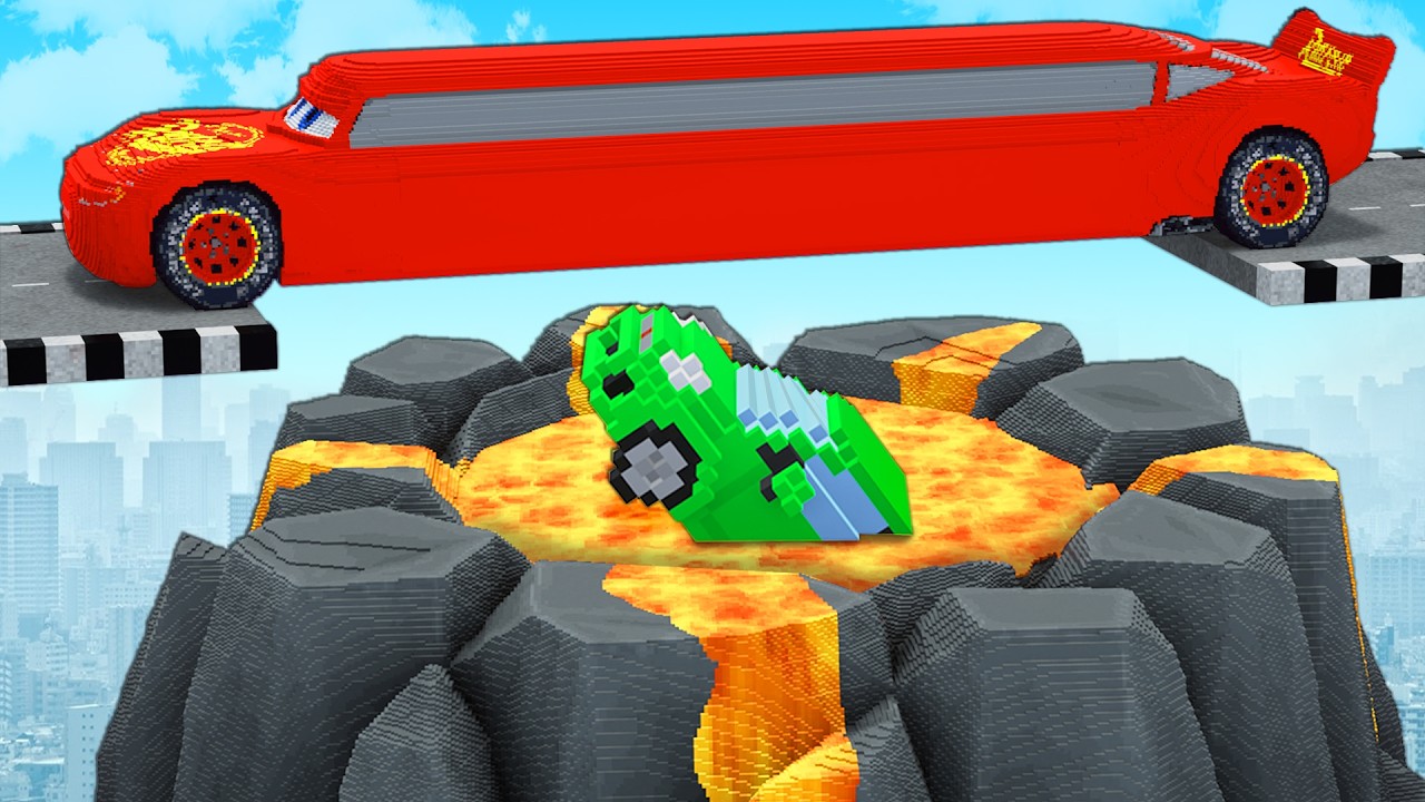 CARS vs VOLCANO in Teardown