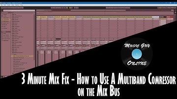 How to Use a Multiband Compressor on the Mix Bus - 3 Minute Mix Fix