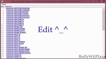 ~MW3 + CoD 7 Wii~ Cfg Editor by Bully@WiiPlaza
