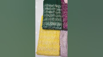 embroidery sequence work net fabrics big width