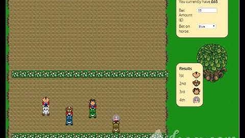 horse racing demonstration javascript