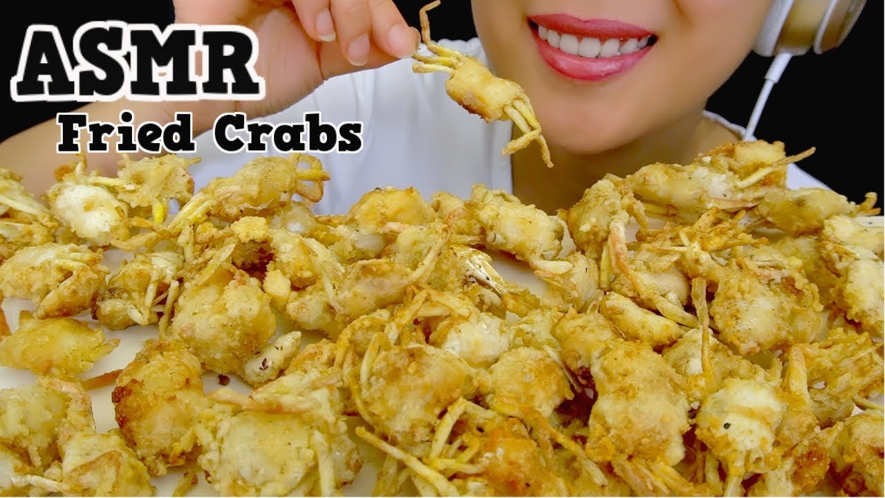 ASMR Deep Fried Crabs | Extreme Crunchy | Eating Sounds No Talking | TracyN ASMR