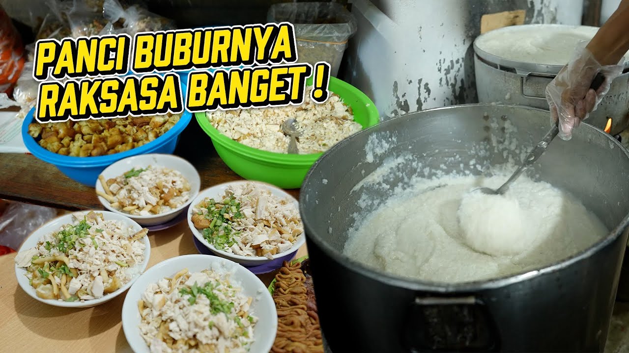 DI JAKARTA ADA BUBUR YG SEHARI HABIS 90 KILO TERNYATA BELAKANGNYA KUBURAN! 