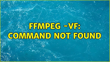 ffmpeg -vf: command not found