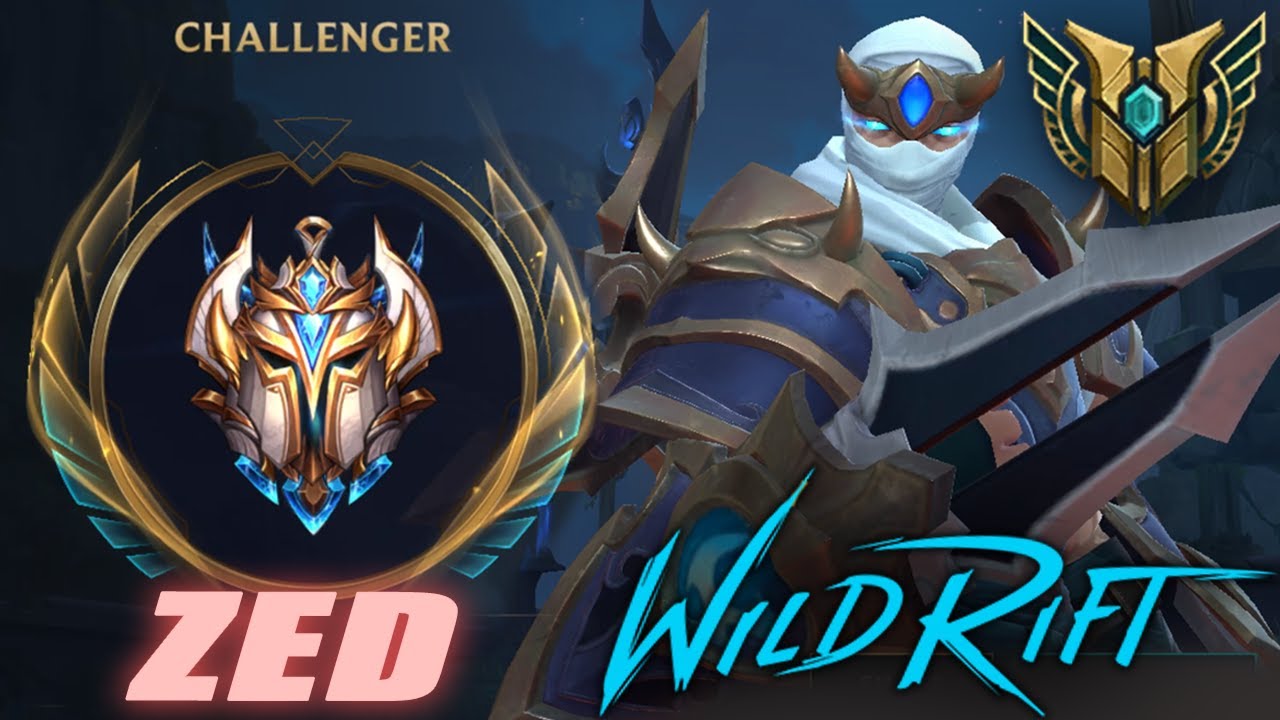 Pentakill Zed In Challenger Rank Game Wild Rift Youtube
