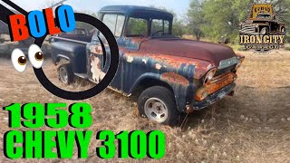 DID HALF OUR TRUCK GET STOLEN BUY THE SHIPPER? 1958 Chevy 3100 big back window saved from the farm!