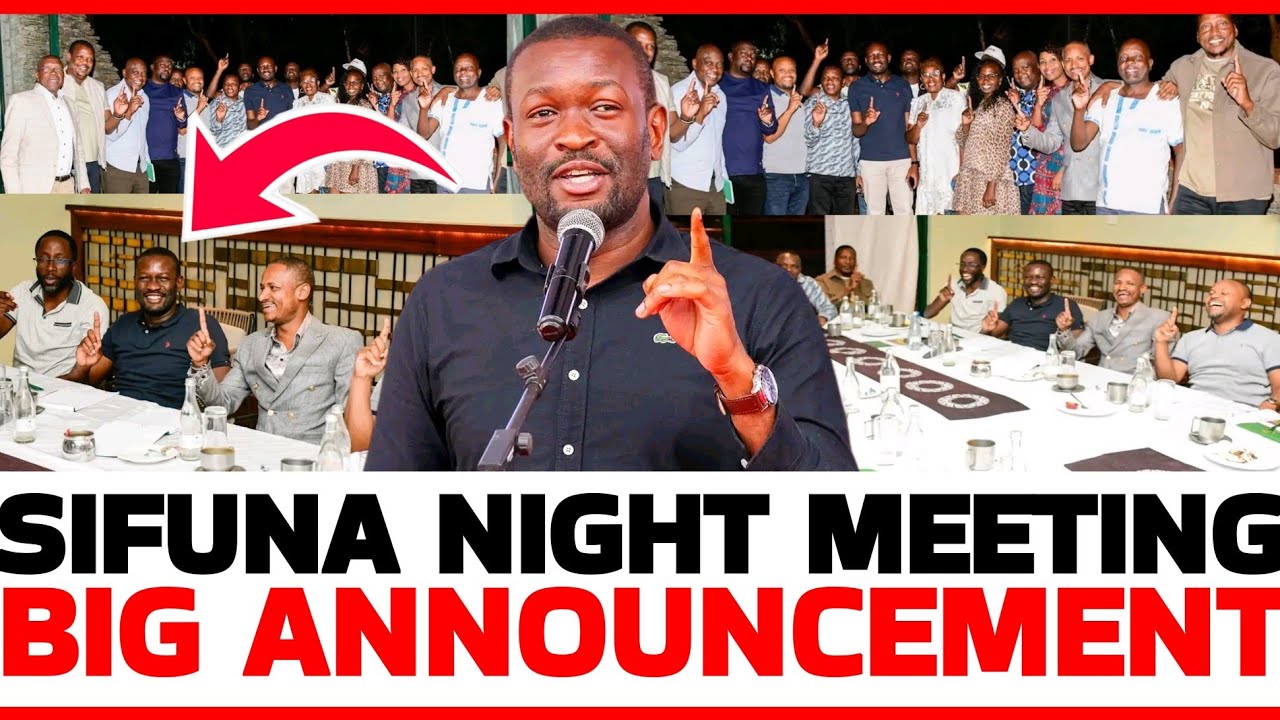 BREAKING NEWS! Sifuna & Other Linda Mwananchi Leaders hold late night Meeting in Nairobi Today