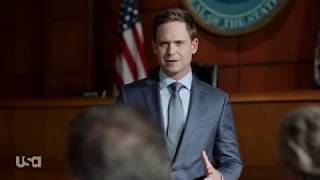 Suits S9 E09  Mike vs. Harvey in trial