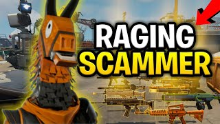 Rude Raging Scammer Loses Entire Inventory! (Scammer Get Scammed) Fortnite Save The World