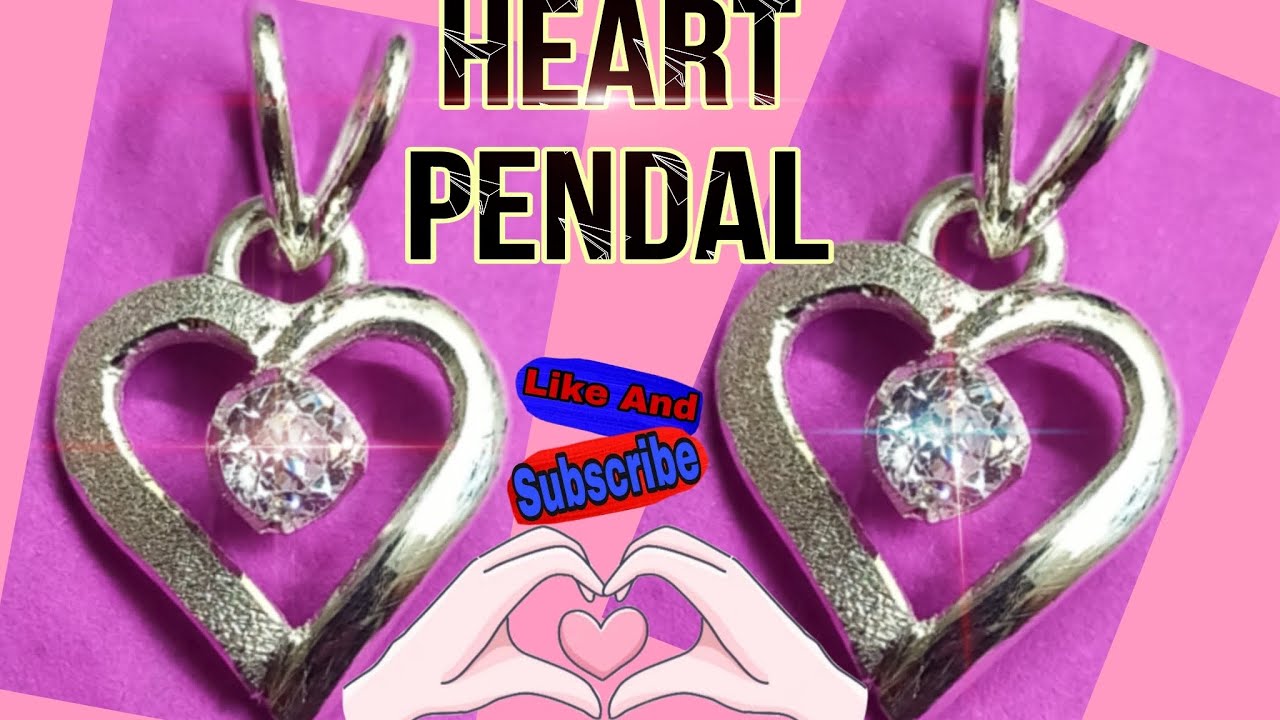 How to make heart pendant at home How to make heart pendant 