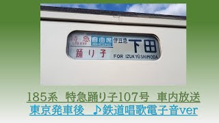 [横須賀線経由]185系　特急踊り子107号　東京発車後　2018.11