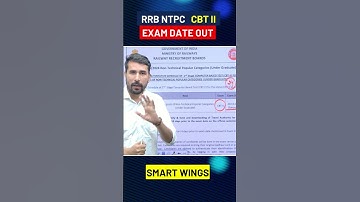 RRB NTPC CBT-02 Exam Date Out! #ntpc #rrb #ntpcresults