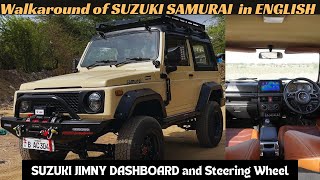 WALKAROUND of SUZUKI SAMURAI in ENGLISH RESOTRED BY PALMOTORSPORTS DELHI by Carophile 1,584 views 10 days ago 4 minutes, 43 seconds