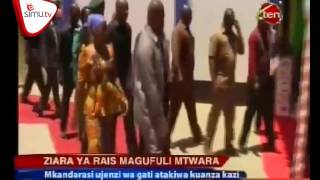 Rais Magufuli Amtaka Mkandarasi Kukamilisha Kazi Kwa Wakati
