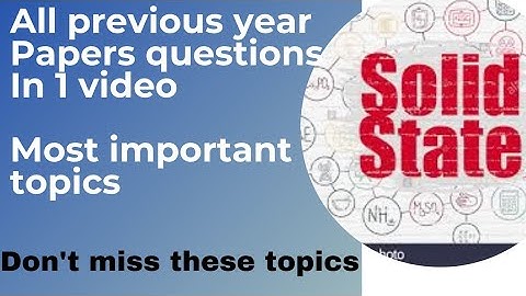 Solid State Physics l MCQs on Solid State Physics l Very important topics of Solid State Physics