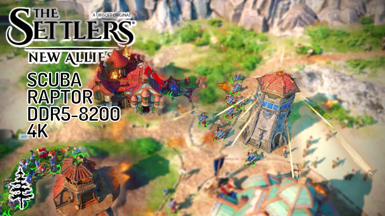 The Settlers: New Allies 4K \\ Scuba Raptor NexXxos 1260mm + 13900K + 4090 + DDR5-8200 // Neo G8