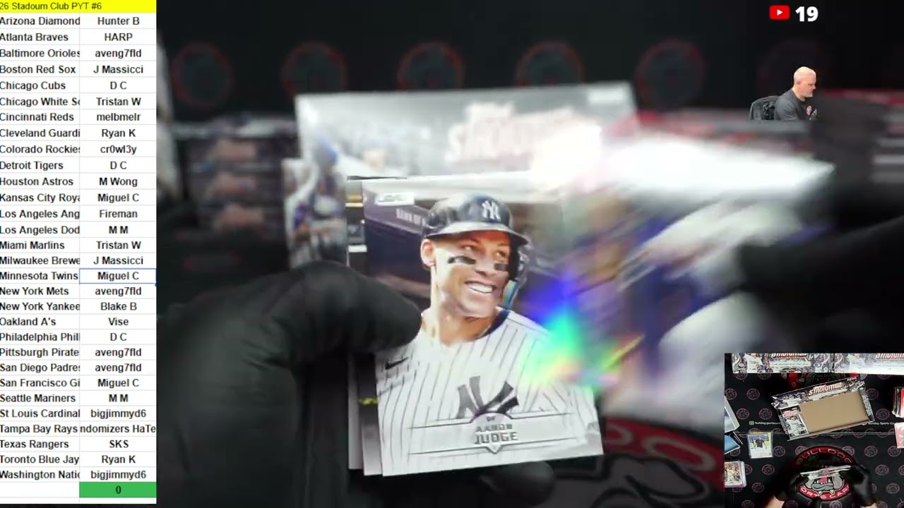 8 Box 2025 Topps Stadium Club Case PYT #6