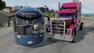 Bus &amp; Truck Crashes 32 - BeamNG. Drive