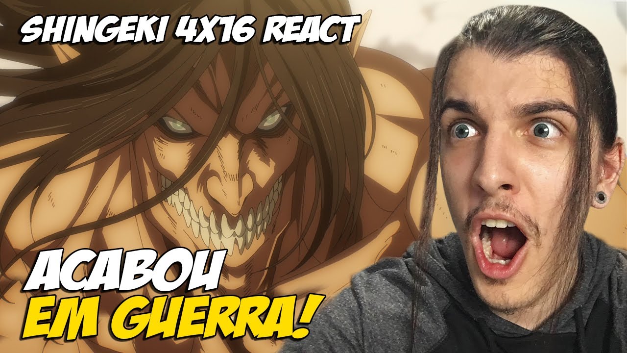 JÁ ACABOU!? SHINGEKI NO KYOJIN 4 TEMPORADA EP 16 FINAL, Attack on Titan S4  EP 16