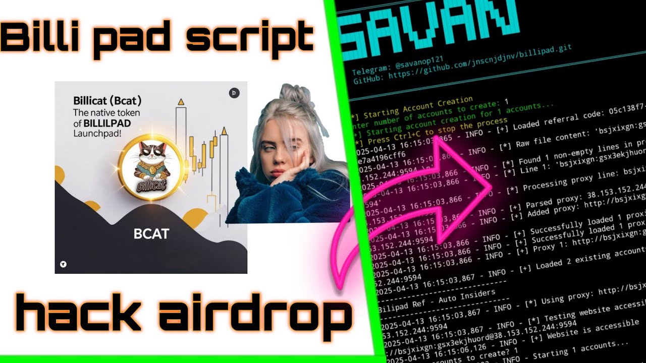 Billipad || airdrop || script || hack || unlimited refer trick || 1000 ...