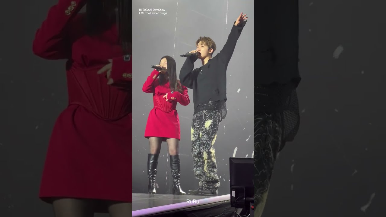 221210 B.I & 이하이 - 긴꿈 + 구원자 | L.O.L The Hidden Stage Night Show (concert) 비아이 세로 직캠 fancam 이하이 직캠